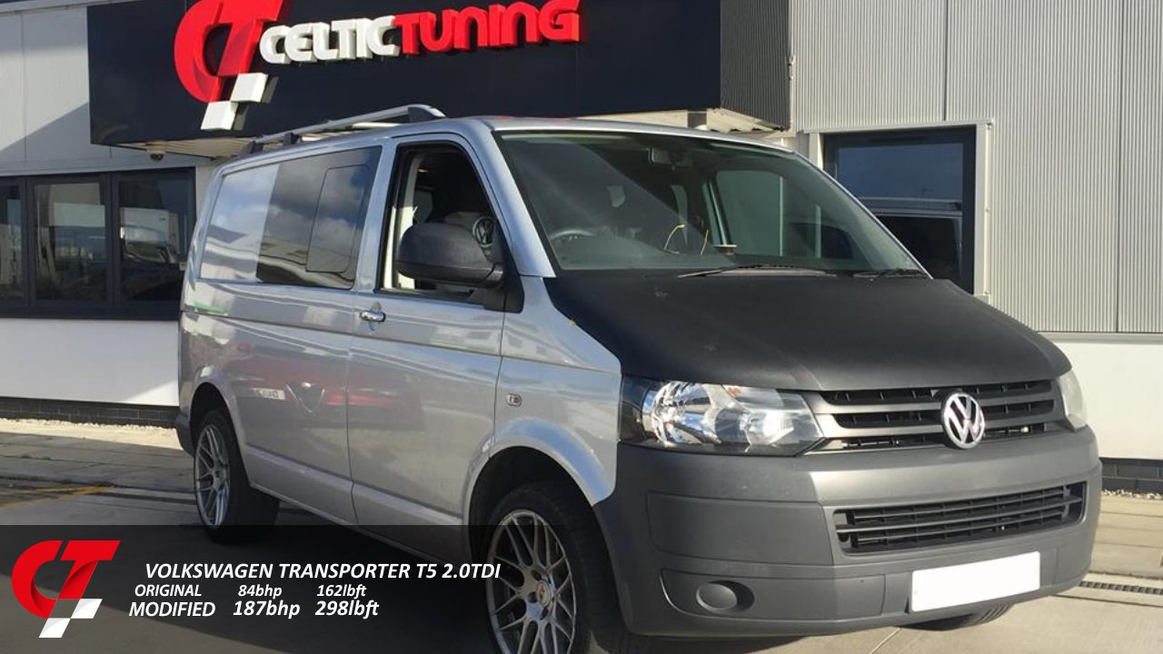 Celtic Tuning on X: Volkswagen Transporter T5 tuned! We can offer this  84bhp van Stage 1 to 102bhp, Stage 2 to 140bhp, or take it all the way up  to Stage 3