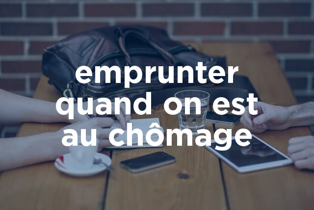 Responis's tweet image. Emprunter quand on est au chômage 👫
responis.fr/emprunter-quan…
#crédit