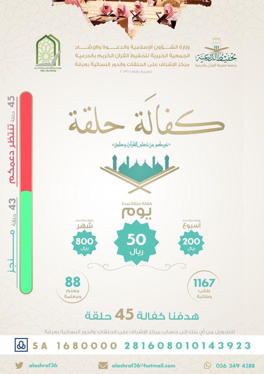 alashraf36's tweet photo. ندعوك للمساهمة معنا في حلقاتنا القرآنية https://t.co/2Bdfokc44A