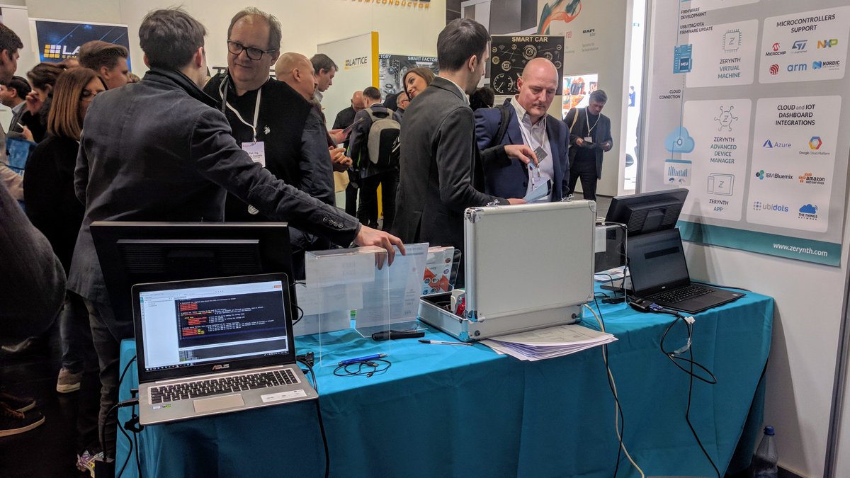 Zerynth's tweet photo. "#Firmware Over-The-Air updates via @awscloud on #WiPy board"
The board, made by @pycomIOT and based on #ESP32 by @EspressifSystem, is programmed in #Python using @Zerynth.
Come to see a live demo at #EmbeddedWorld 2018 #ew18 (Hall 4, stand 282). https://t.co/HCwz8PIy94