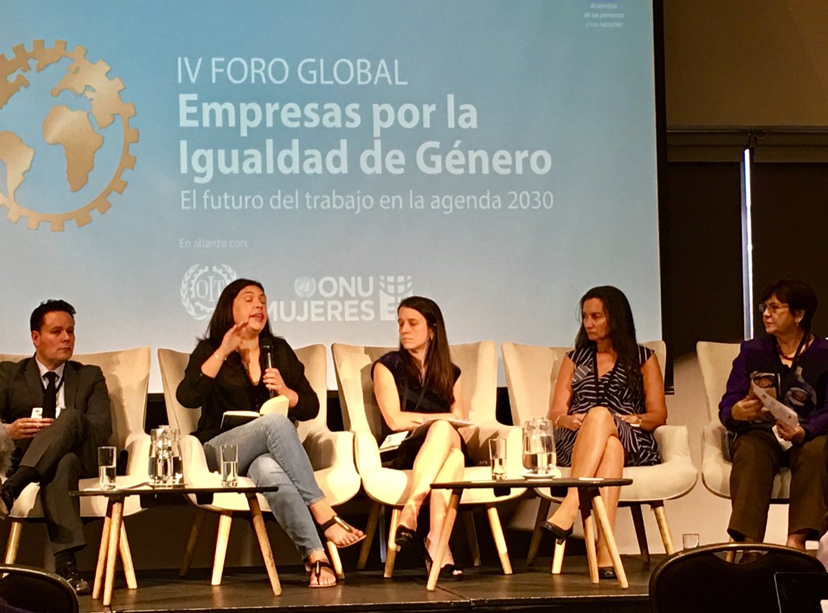 CEOVazquez's tweet photo. Inspiring remarks by @WEConnection member @EYnews @EY_WFF #MarcarenaNavarrete and @W20_Argentine @andreagrobo sharing their expertise on accelerating #Inclusion of #Women in #DecentLabour at the 4th Global #Forum on Business for #GenderEquality in #Chile @BCtAInitiative @pnud https://t.co/xM4ejRZSEC