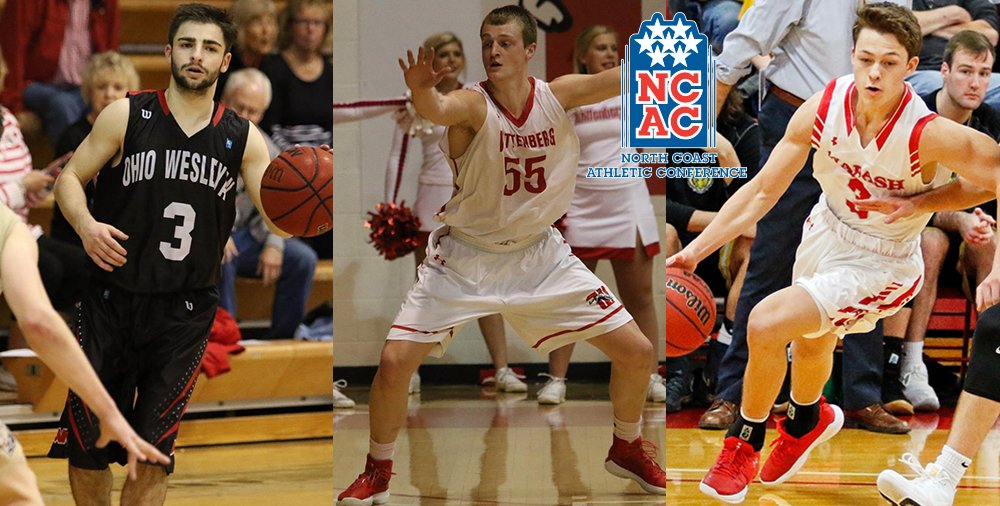 NCAC's tweet photo. 2018 All-NCAC Men's Basketball Team Announced - https://t.co/cBbNqz8koL
Player of the Year - N. Axelrod, @OWUSport 
Top Defensive Player - C. Roy, @WittAthletics 
Newcomer of the Year - J. Davidson, @wabashathletics 
Coach of the Year - M. Croci, @WittAthletics 
#NCACMBKB https://t.co/aFEzQWWS1e