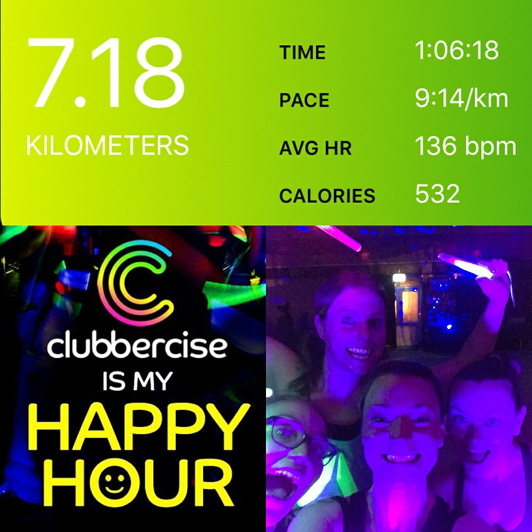 clubbercise's tweet photo. Our #trackerselfie winner for February! Lyndsey has won a Clubbercise top of her choice 🙌 Keep your #fitnesstracker stats coming 💪😅💦 https://t.co/pIChaiunZl