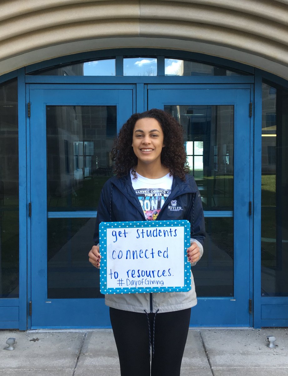 ResCoBU's tweet photo. @butleru 
Because of #BUDayofGiving I was able to become a Resident Assistant and... https://t.co/o6uDLUnYMO