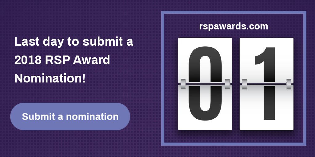 RSPAwards's tweet photo. The RSP Award nomination period for 2018 closes at midnight! Submit today by visiting https://t.co/DP3yfeBZ6Q #RSPAwards2018 #nominate #awards #furniture #furnishings https://t.co/y9bg88eAFg