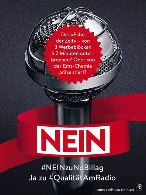 Mark_Balsiger's tweet photo. Reden. Wir. Mal. Über. #RadioSRF. Wer liefert nach #NoBillag gut aufbereitete Information? Wer die Hintergründe. Wer Kultur? 
...
Eben.
#NEINzuNoBillag Ja zu #QualitätAmRadio https://t.co/RDZNpoh2ER