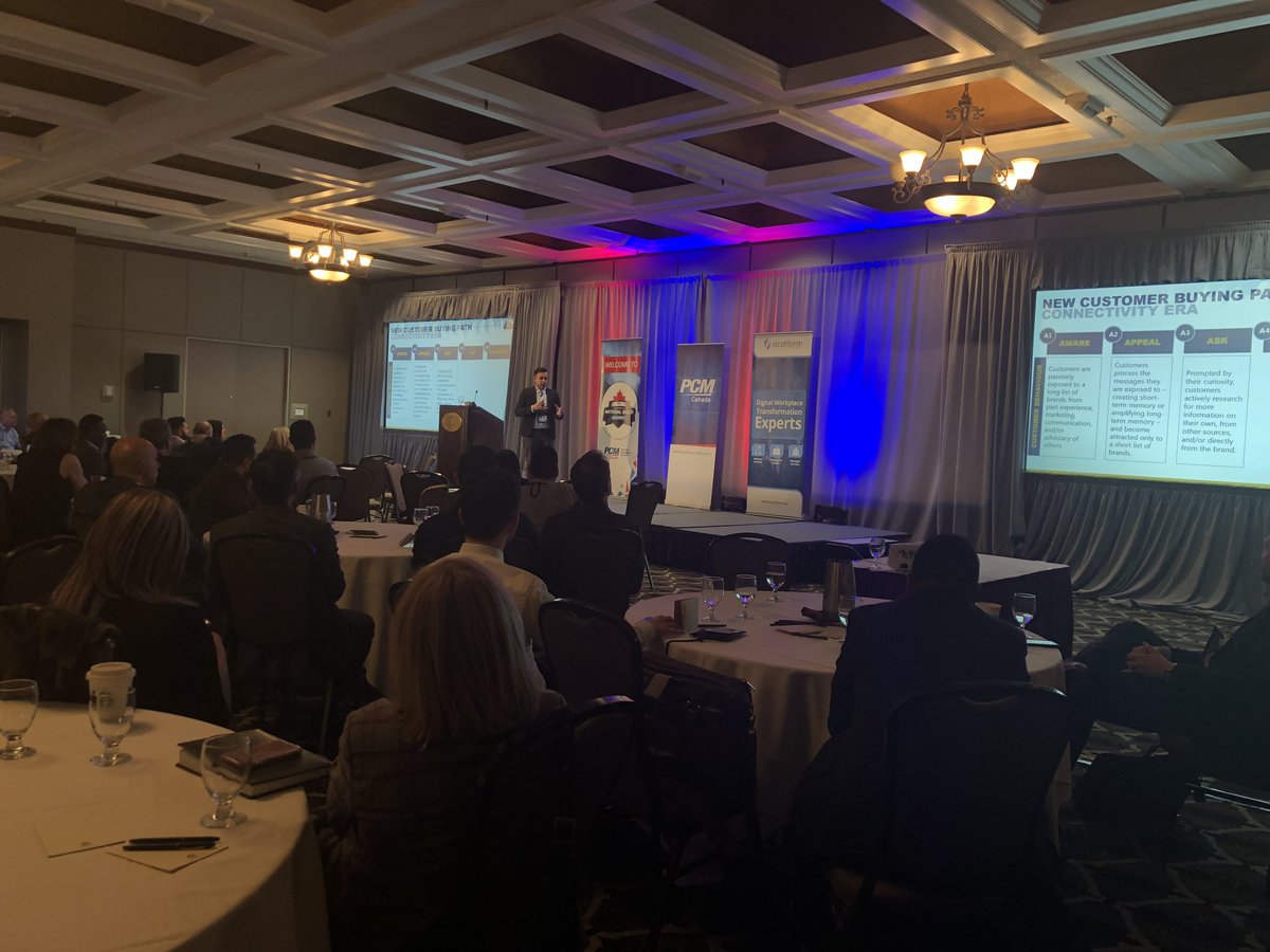 ShawnKanungo's tweet photo. Yesterday, Raza Hussain from @PCMCanada talking about the new Customer Buying Path #PCMCanada #NSK2018 https://t.co/qkVhyI5XSq
