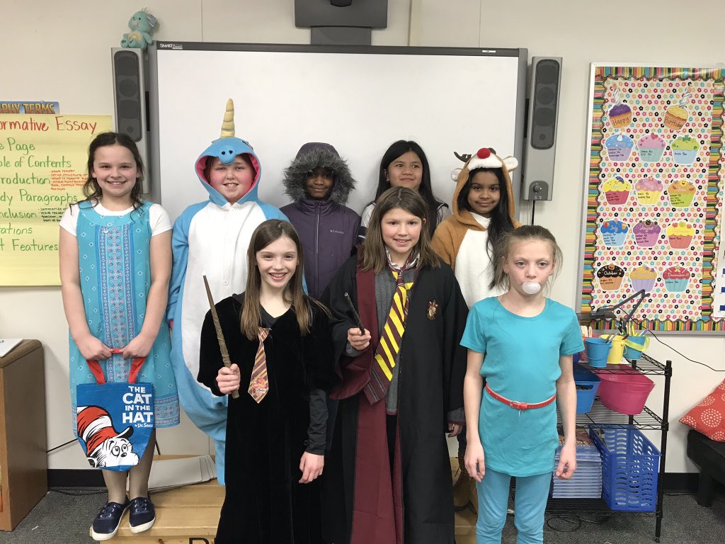 MrsSpierings5's tweet photo. Can you identify these book characters who came to school yesterday? #rockonwestwood https://t.co/S14L51u1jn