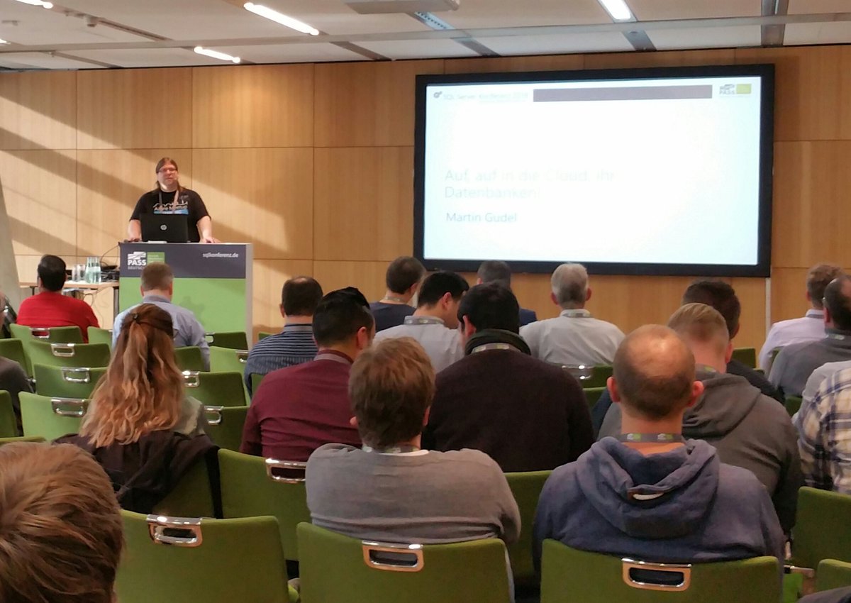 AtholyMardies's tweet photo. Hamburg at #sqlKonferenz I'll talk about #sql #Migranten to #azuresql #communityrocks #sqlpass_de #sqlpass @AzureMeetupHH using database migration service, #sqldatasync #ssms or #dma https://t.co/L1oxQEbzb5