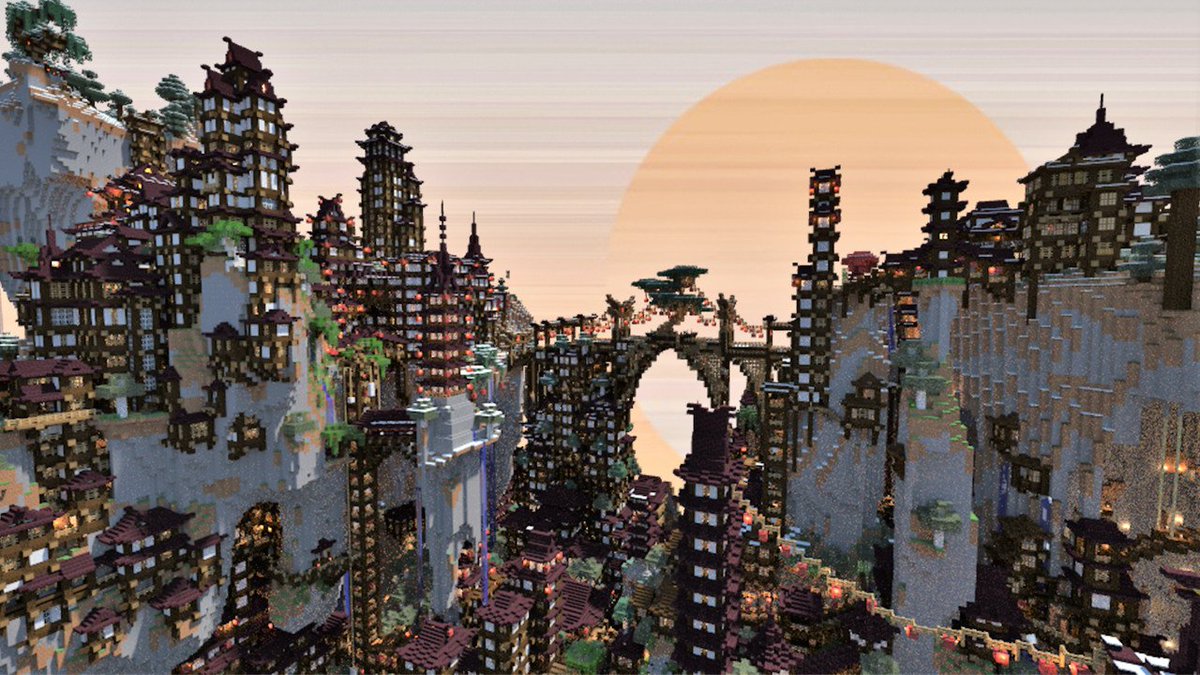 Minecraft On Twitter Today On Https T Co Bjdlbjkvdw Land Of Soroku A Japanese Inspired Steampunk City In The Sky Https T Co Ackq7xt4wj Https T Co Uqsqoaukia