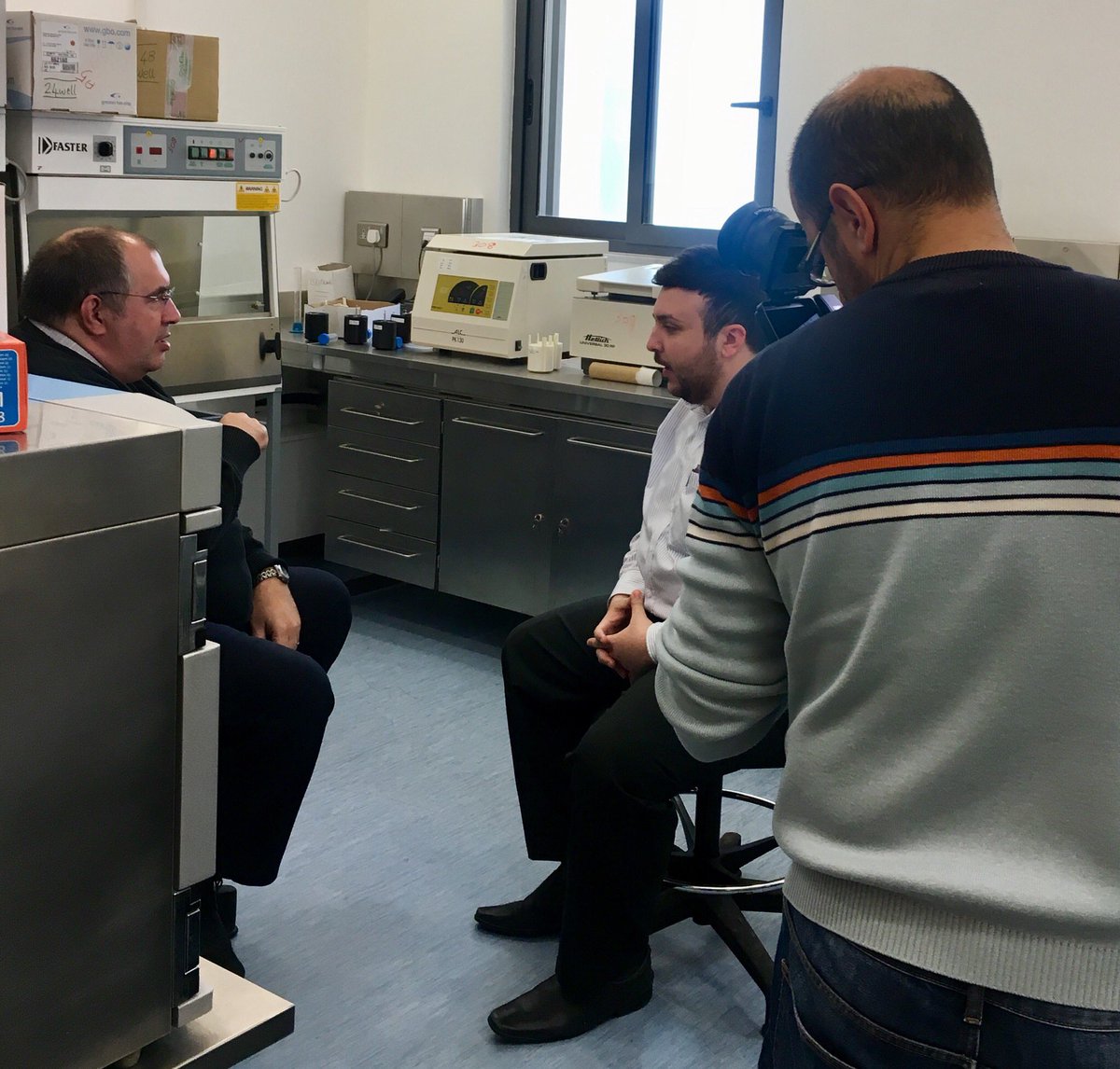 PSW_Lab's tweet photo. This morning at @PSW_Lab, the Prof. @pswism was interviewed by @TVM_RBX on #cancerresearch and #immunotherapy. 

Watch this space for more info and viewings. 

#cancerresearch #CancerAwareness #sciencematters @uniofmalta @Mic93Nev @ilatwr https://t.co/QtqyWpaKbJ