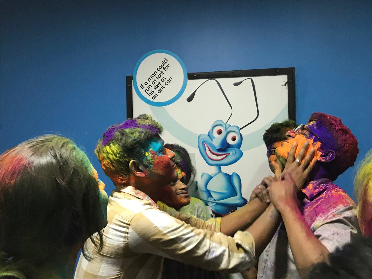 BlueAntz_Ad's tweet photo. This is how the #BlueAntz celebrate the #festival of #colours. https://t.co/jONwLwlF7w