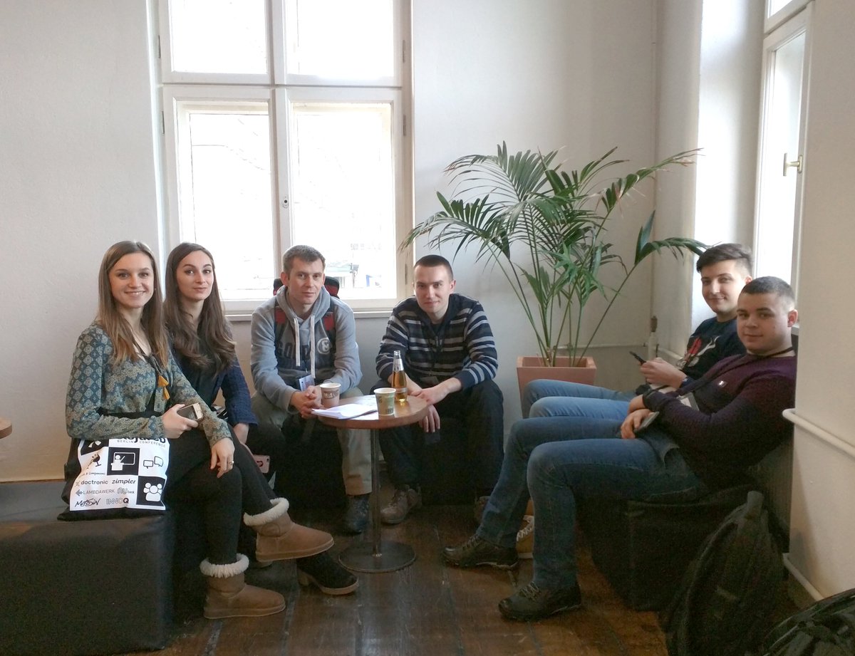SmartRockstars's tweet image. 24.02.2018, Berlin -- During this weekend our team has confirmed that hesitance is futile. Learn Clojure now to be a Rockstar tomorrow! Happy to be part of friendly clojurian event #ClojureD. Thank you guys! 😍 #Clojure #SmartRockstars #clojuredconf