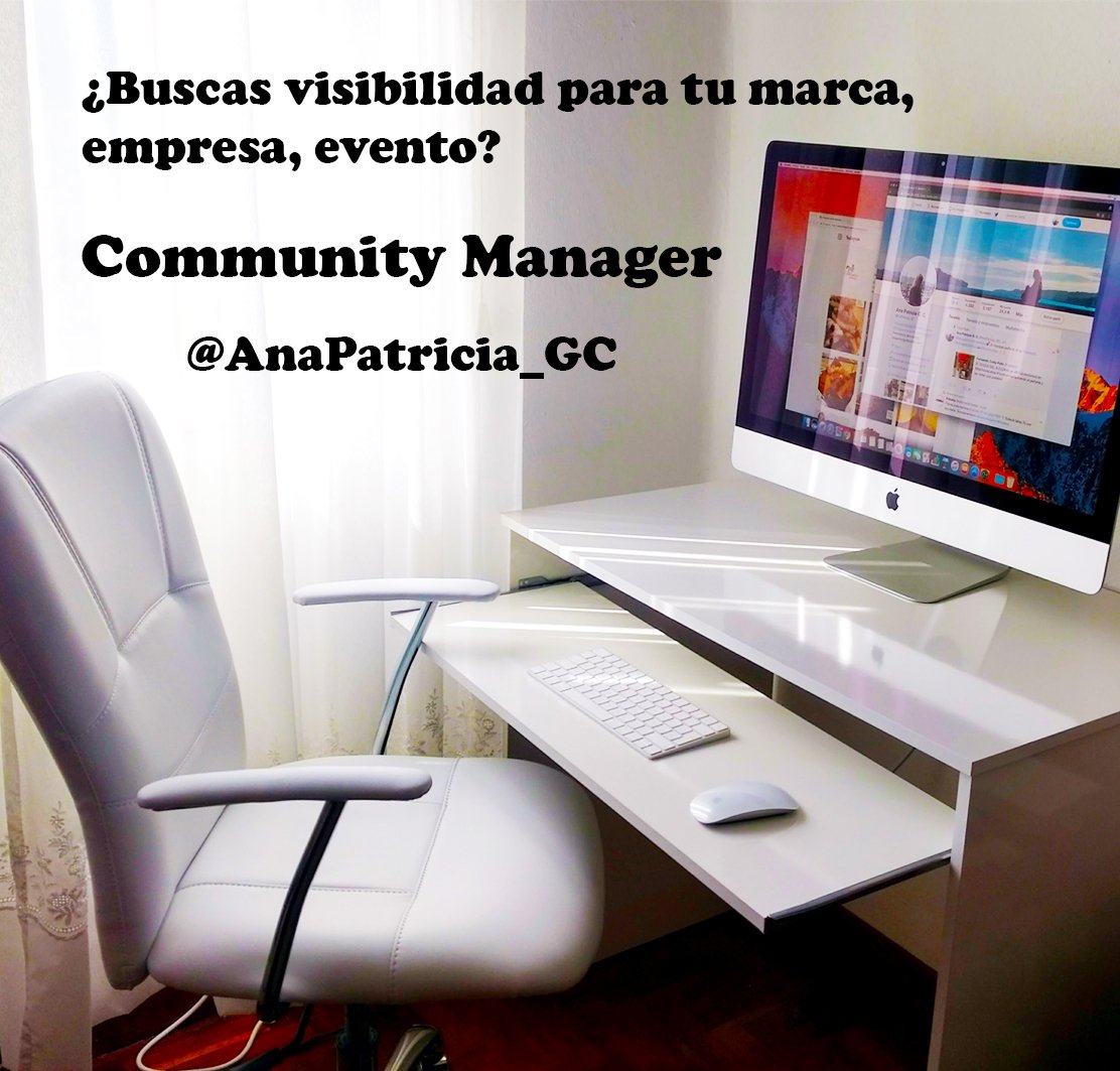 AnaPatricia_GC's tweet photo. ¿Te ayudo? Cuéntame 😉 #SocialMedia #CommunityManager #RedesSociales #Branding #pymes #prescriptora #blogger #SocialMediaManager https://t.co/CJeP5WqRus