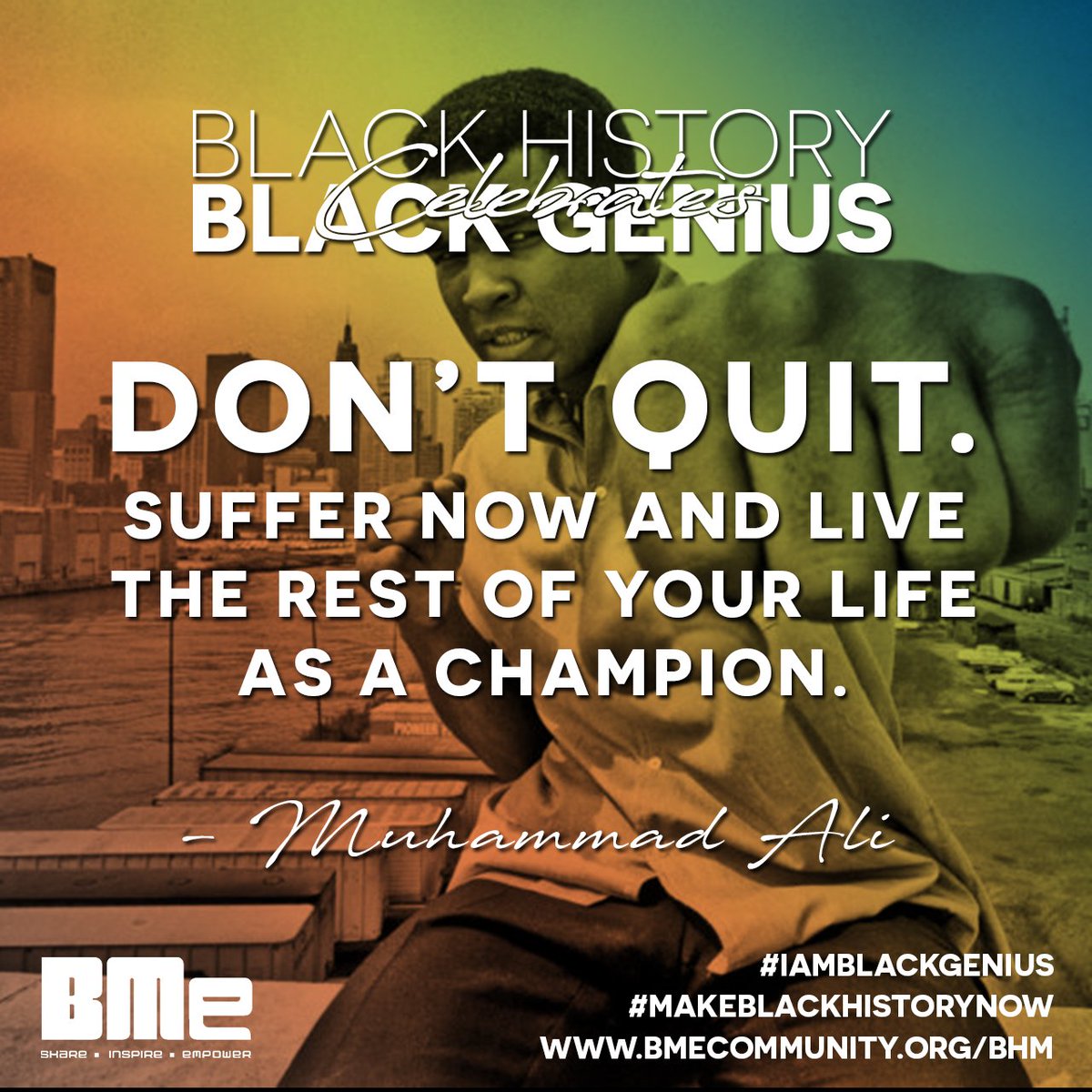 A little something to help you get over that hump... #iamblackgenius #makeblackhistorynow #shareinspireempower #humpday #thegreatest bmecommunity.org/bhm