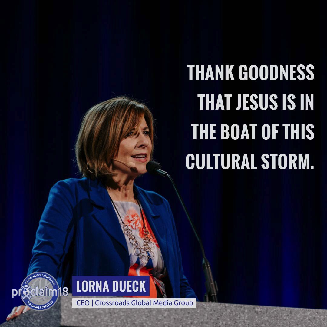 NRBConvention's tweet photo. Thank goodness that Jesus is in the boat of this cultural storm. The question is, “Am I?” @LornaDueck #Proclaim18 https://t.co/eSorbPwOYi