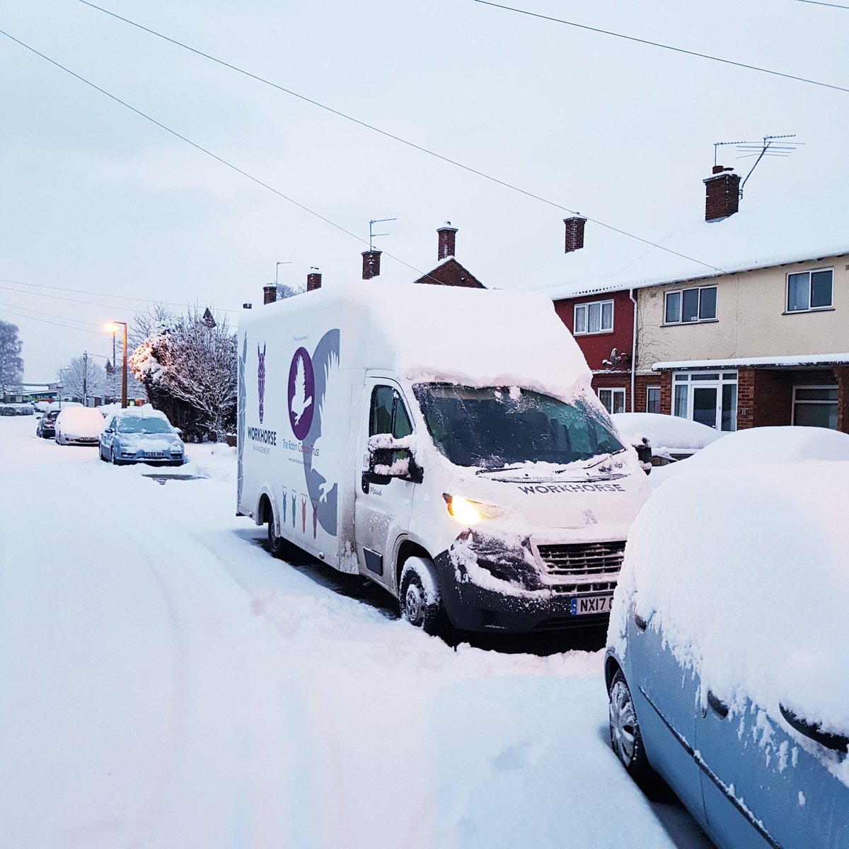 WorkhorseTeam's tweet photo. The Workhorse Maintenance Crew out and about today!

They where glad to see snowy Sudbury with a brush in hand and from the warmth of the property, being inside looking out!

😁⛟

#snow #snowday #community #WorkAsUsual https://t.co/6ZO5PS4kFH