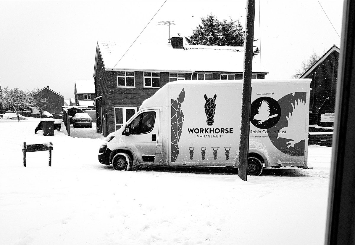 WorkhorseTeam's tweet photo. The Workhorse Maintenance Crew out and about today!

They where glad to see snowy Sudbury with a brush in hand and from the warmth of the property, being inside looking out!

😁⛟

#snow #snowday #community #WorkAsUsual https://t.co/6ZO5PS4kFH