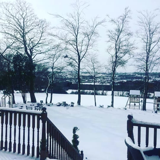 Winter wonderland #gomersallodge #winterwedding #venue