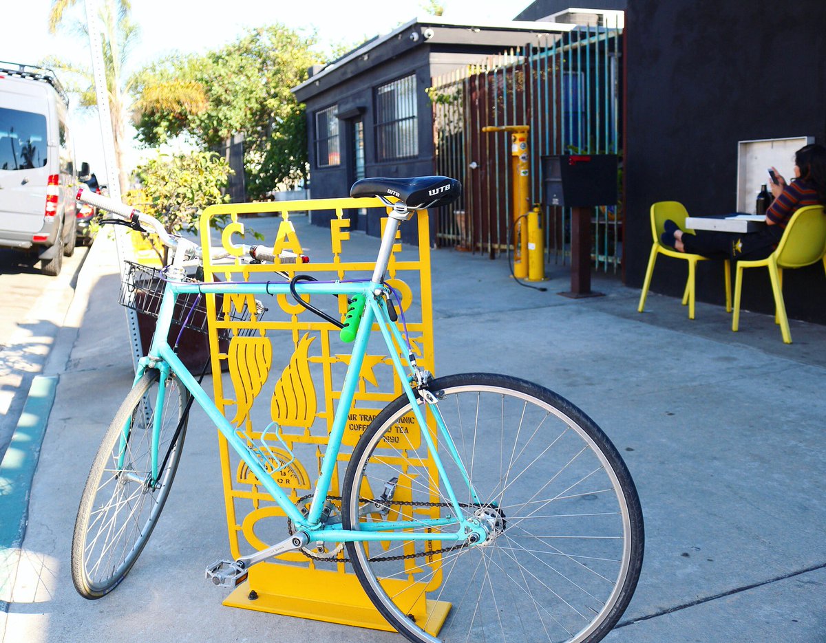 Ride your bike into our cafe & receive 10% off your drink.💛 #BikeSanDiego #CafeMotoCoffee #ShareTheRoad #BikeSD #Bike #Sustainable #BarrioLogan #SanDiego  #EatSanDiego #YelpSanDiego #Coffee #CafeMoto #Bicycle #Moto #SanDiegoCoffee SDCoffee #ForwardDrinking
