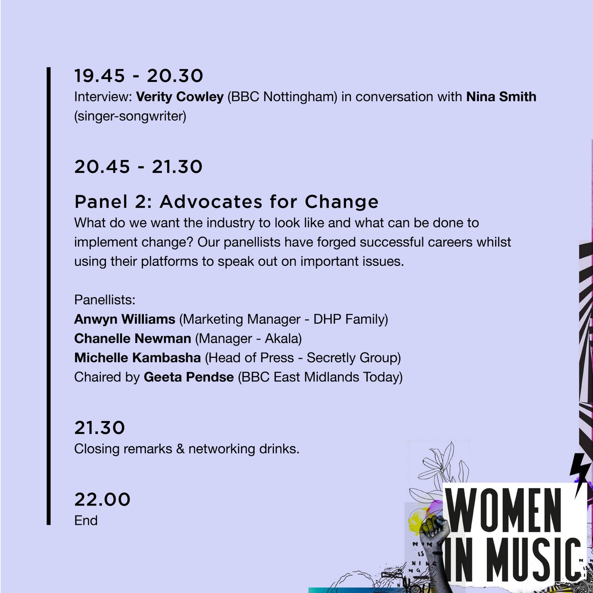 We're delighted to announce our full line-up of speakers for the Women In Music event on 7th March. Inc. <a href="/academymusicgp/">Academy Music Group</a> <a href="/theborderline/">Borderline</a> <a href="/BOILEROOM/">The BOILEROOM</a>, <a href="/DHPFamily/">DHP Family</a> &amp; more. All proceeds are being donated to @EquationOrg. It's time to make a change: bit.ly/2EZNqOL