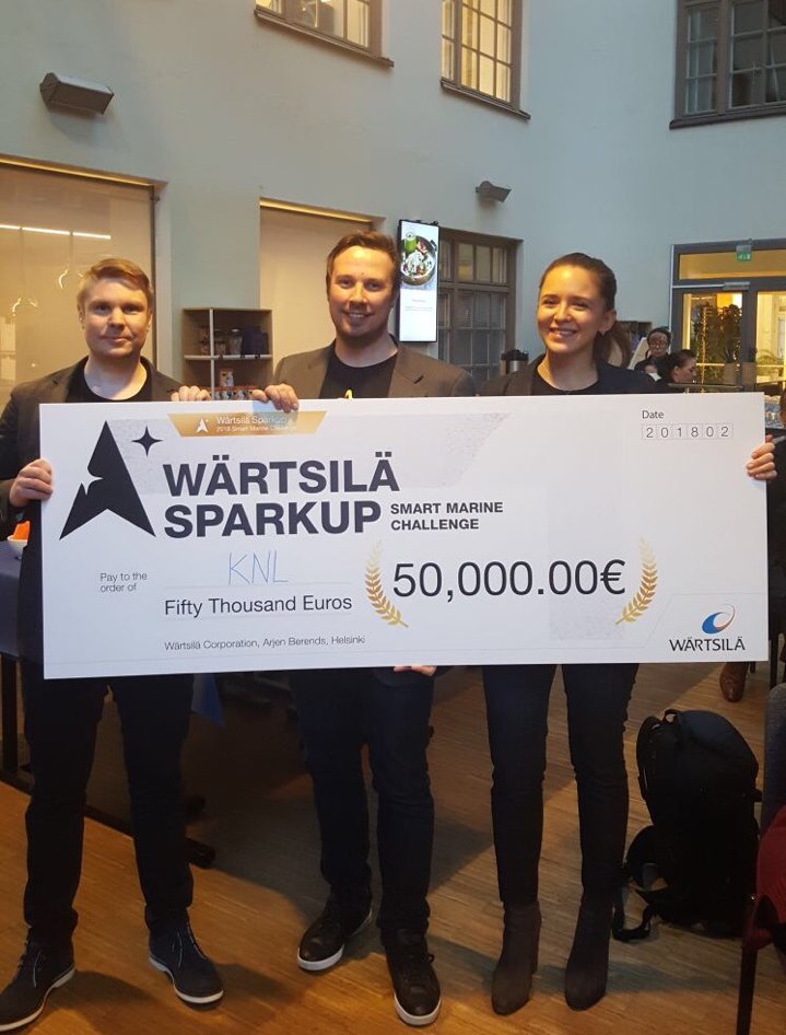KNLNetworks's tweet image. Coming home with the prize, but we&apos;re only getting started! Stay tuned as we co-create solutions with @wartsilacorp over the next few months. #sparkupchallenge #maritimedigitalization