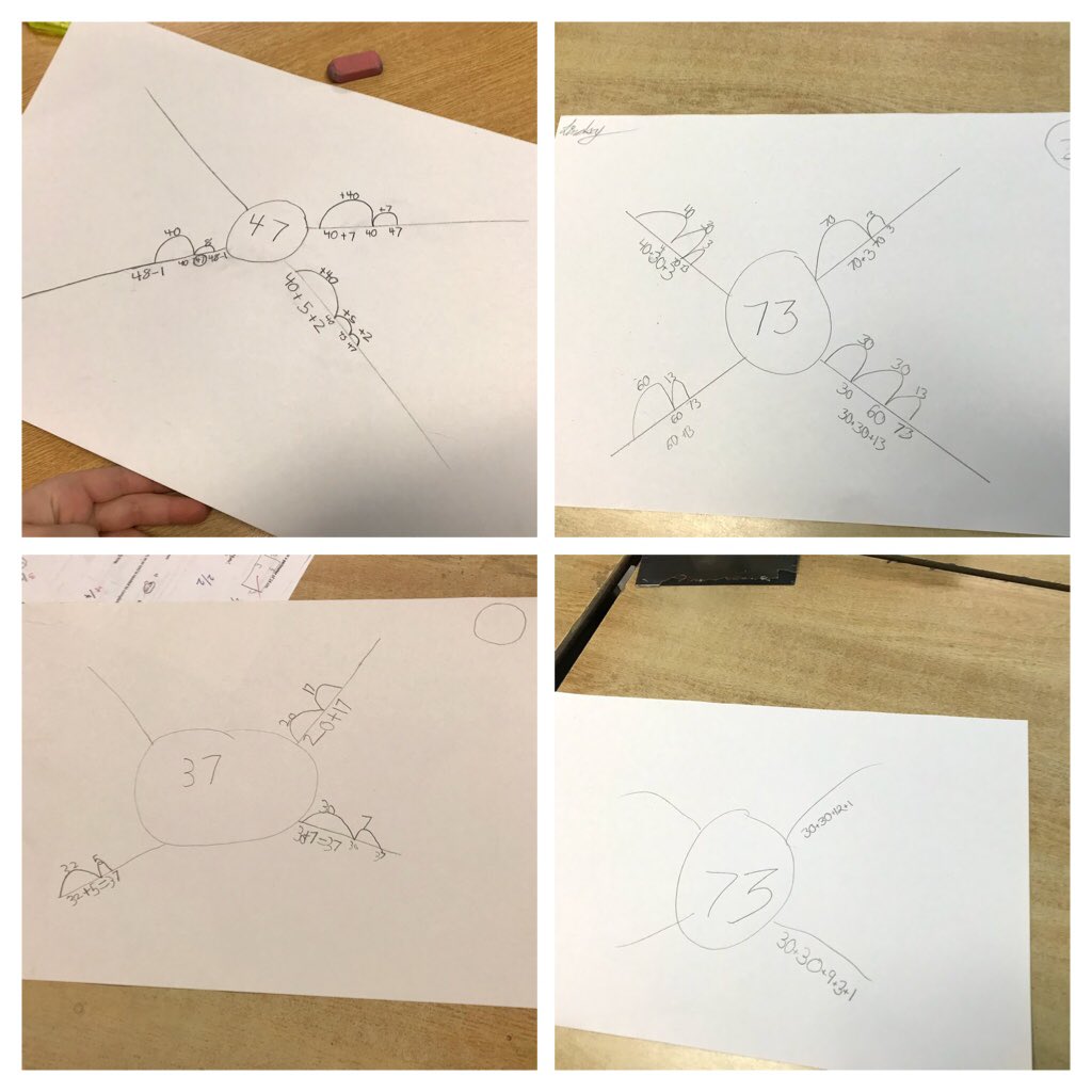 Mr_H_Teacher's tweet photo. Working with an awesome group if #Gr5 #Gr6 students @AJBakerKintore who are helping me solidify my understanding of #DougDuff #Decomposition strategies for my upcoming PD with @WestNissouriPS &amp; @zorrahighland Teachers. #3ness https://t.co/8dHsgO3D9M