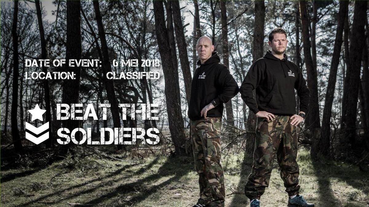 We gaan de 1e editie van ‘Beat the soldiers’ draaien op 6 mei 2018. Een uniek evenement met de beleving van het soldaat zijn.  Schrijf je in beatthesoldiers.nl #event #evenement #challenge #soldiers #veteraan #Eindhoven #Mindset #NeverGiveUp