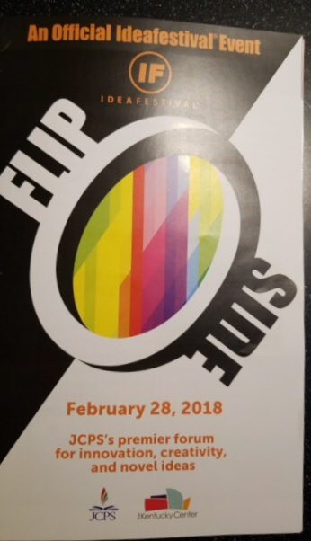 JCPSSuper's tweet photo. Proud to be part of @JCPSKY IdeaFestival today. Eighteen presenters from six JCPS high schools and more than 600 attendees! #WeAreJCPS #staycurious @ifjcps https://t.co/11MysLkGqF