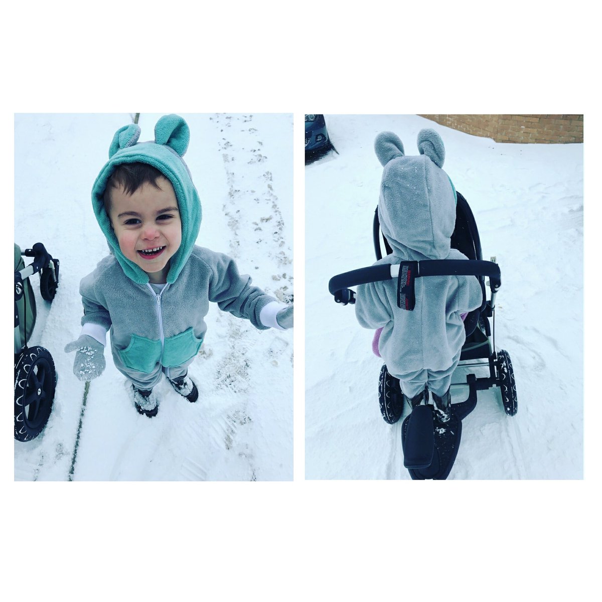 TheAllinOneCo's tweet photo. ❄ Little A travelling in #Snuggletastic® Style in his #BambooTowelling #Onesie ❄ https://t.co/0LZHeuauGY
