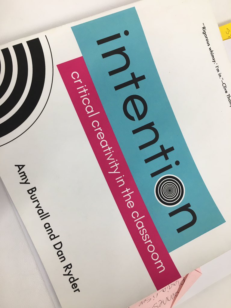 msbullisedu's tweet image. &quot;Critical creativity is Ss using creative expression to demonstrate deeper thinking and the nuances of understanding content.&quot; This book provides instant inspiration for intentional teaching of the creative process. Thank you, @CDMdreamers #intentionthebook