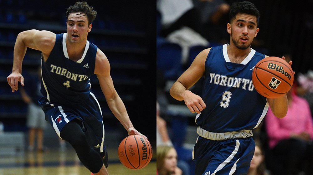 Fifth-year guard Reilly Reid was named an all-star, while first-year Evan Shadkami was named to the all-rookie team as the OUA announced the 2017-18 men's basketball major award winners and all-stars! Read the article: bit.ly/2GN59oM  WE ALL #BLEEDBLUE #WeAreTO