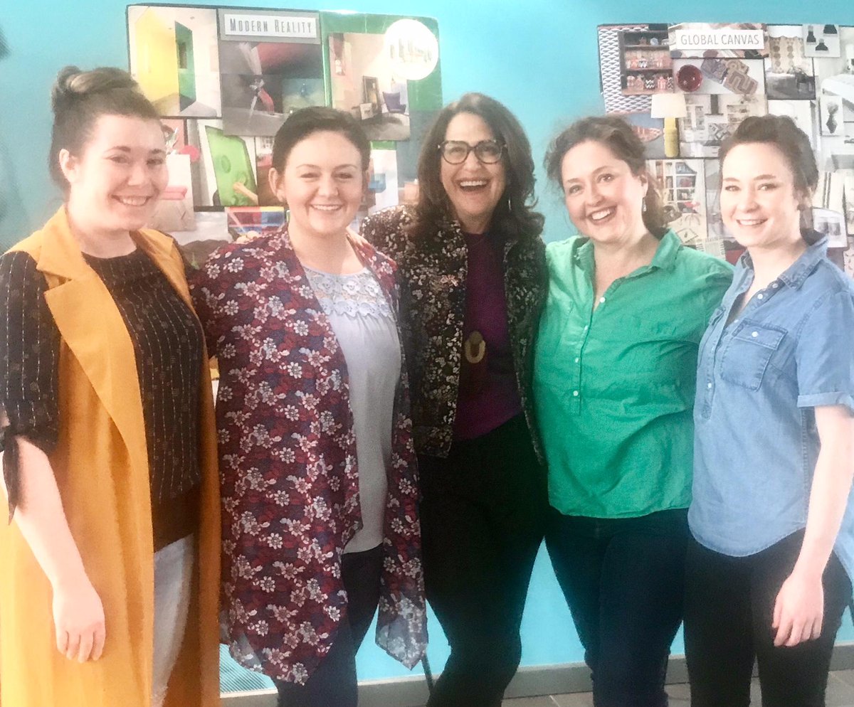 Our digital team got the 411 on '19 design trends from HGTV Design Director Nancy Fire. "We look forward to Nancy's visits every year," says Asst Editor Keri Sanders. "It's an opportunity to come together &amp; see what's trending now &amp; what will be trending soon in all things home."