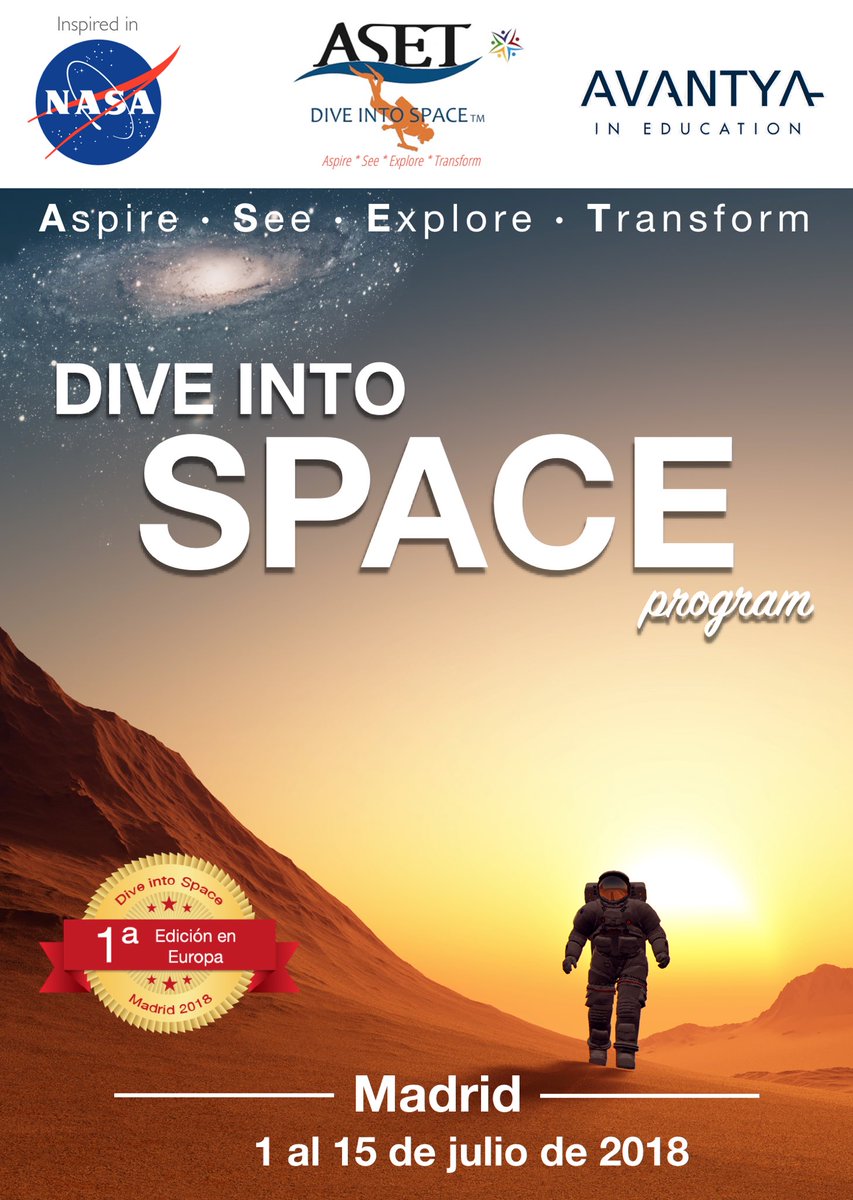 Primer campamento aeroespacial en Europa que se celebra el próximo mes de Julio en Madrid. goo.gl/h8hjgM