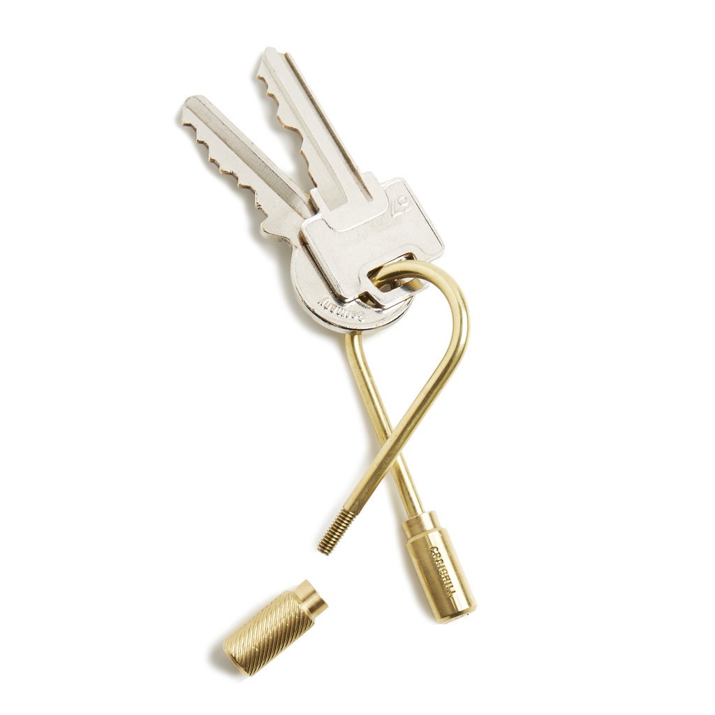 Looped and locked, the Ghostly Helix Keyring by Craighill. 

goo.gl/bVjJyi
