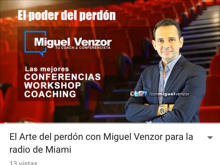 conmiguelvenzor's tweet image. El arte del perdón programa de radio para Miami youtu.be/3uD_XM3X8qc #perdon #poderdelperdon #lifecoach