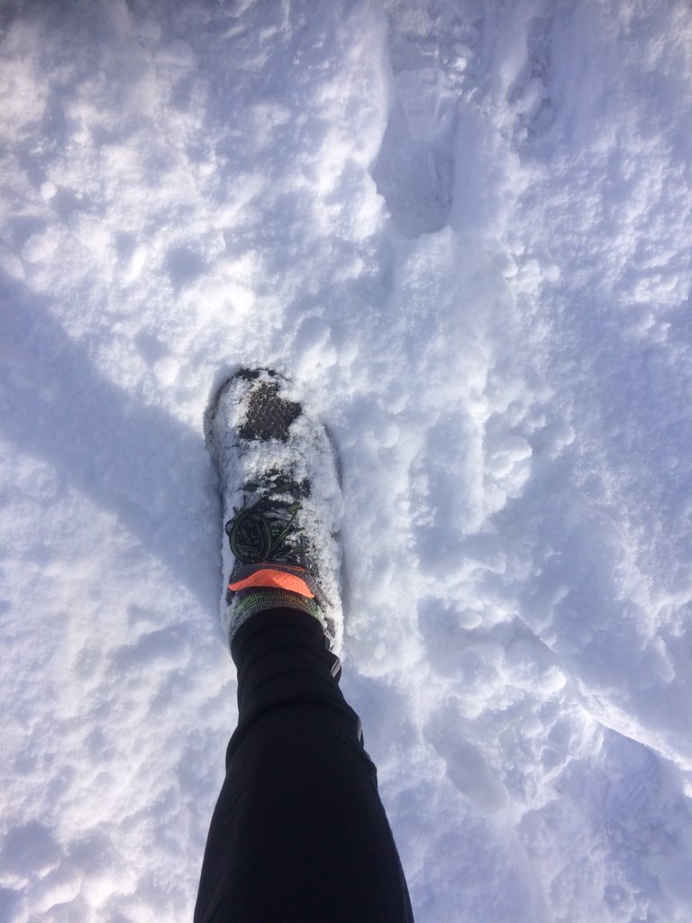 Jaymartjules's tweet photo. Trail run in the woods nice dry snow - grippy and dry #saucony #guide9 #winter #running #snowday ⛄️🍻👍🏻 https://t.co/a4drYPFyJ4