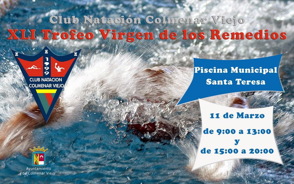 XLI TROFEO VIRGEN DE LOS REMEDIOS 11 de marzo piscina municipal Santa Teresa de Ávila