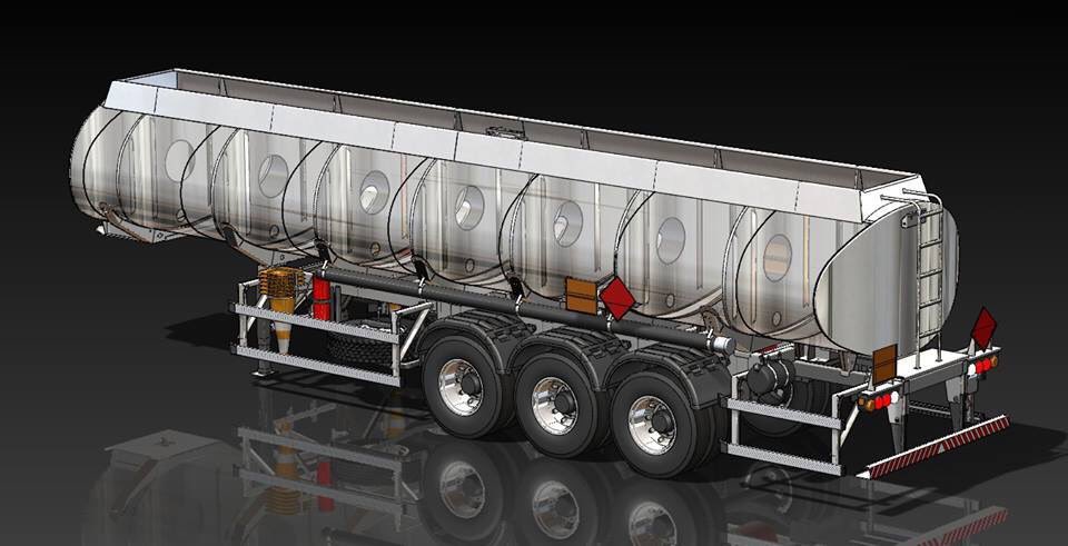 (Mechanical Engineering Design) 3D modelling of fuel tanker