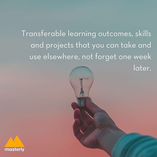 bemasterly's tweet photo. What do we mean by meaningful, relevant and transferable learning? 🤔⠀
#bemasterly #edtech #learning #educationtechnology #education #technology #learn #onlinelearning #teach #study #lifelonglearner #lifelonglearning #bigdata #chatbot #digitalliteracy #entrepreneurship https://t.co/SOqC77aK1P