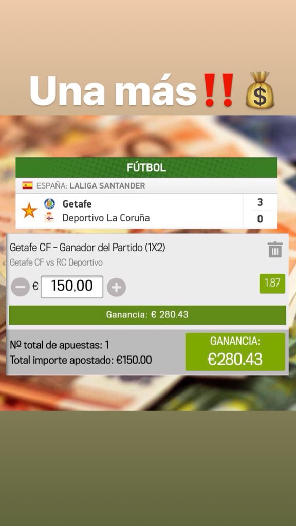 SecApuestas's tweet photo. PLENAZO EN EL DÍA DE HOY‼️✅💰

Si tu también quieres ganar dinero de manera tan fácil, únete a nosotros haciendo click aquí👉🏽 https://t.co/2qzxMEUlNI

#apuestas #apuestasdeportivas #ganardinero #dinerofacil https://t.co/e8BhTnz9cS