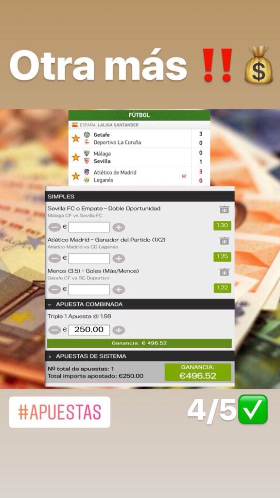 SecApuestas's tweet photo. PLENAZO EN EL DÍA DE HOY‼️✅💰

Si tu también quieres ganar dinero de manera tan fácil, únete a nosotros haciendo click aquí👉🏽 https://t.co/2qzxMEUlNI

#apuestas #apuestasdeportivas #ganardinero #dinerofacil https://t.co/e8BhTnz9cS