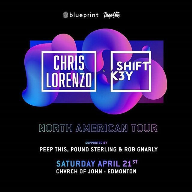 PeepThisEnt's tweet photo. #JUSTANNOUNCED! @chrislorenzo66 performs alongside @shiftk3y at @thechvrchofjohn on SAT APR 21! Tickets on sale FRI at 11AM #peepthisent #thisisblueprint #blueprintab #YEG #Edmonton - @Regrann from @blueprintalberta https://t.co/qmTCuFZeqH https://t.co/lxLUKYVeox