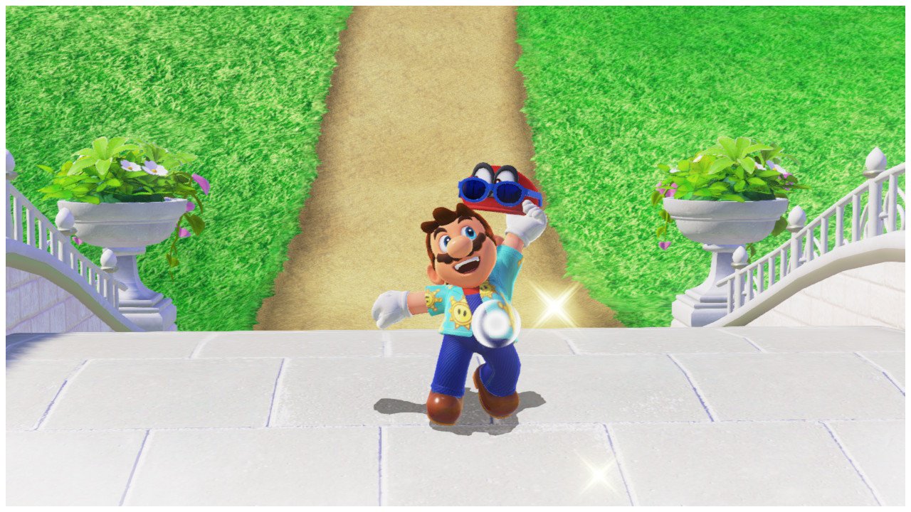 Luigi's Balloon World - Mario wearing Sunshine Outfit