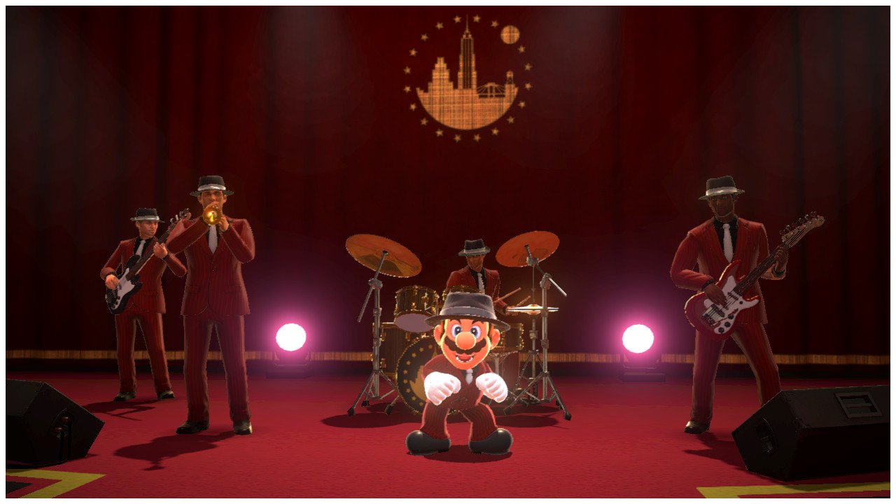 Luigi's Balloon World - Mario wearing Musician Outfit