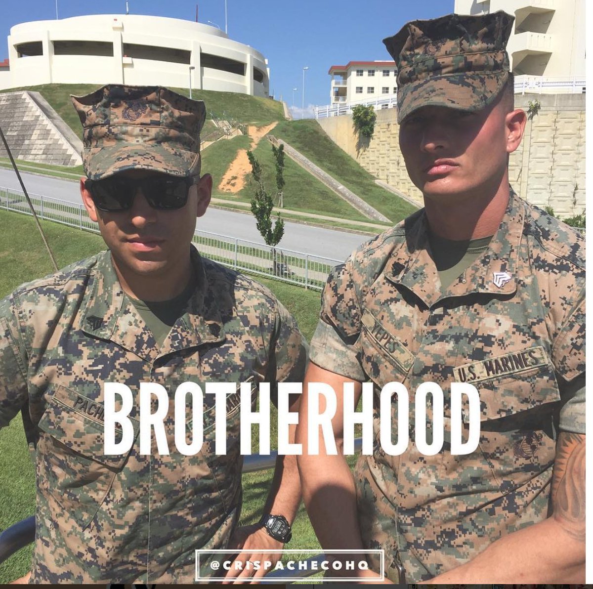 Brotherhood--an association of people linked by a common interest. #Marines #USMC #MendedMarine