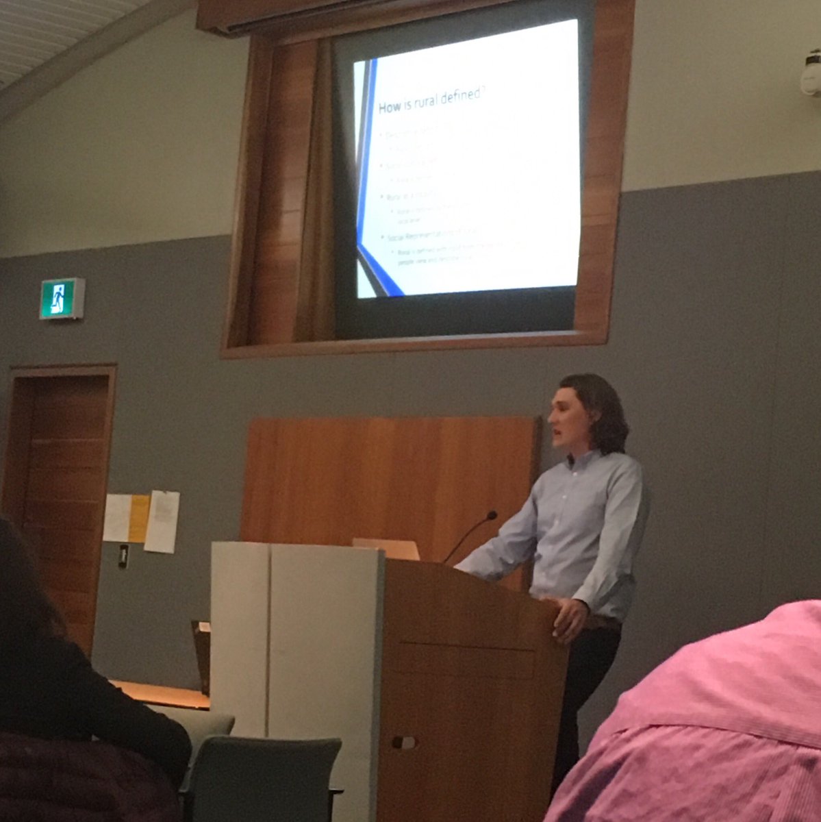 ruthlokram's tweet photo. Neil Stoop dives into “what is rural?” at #ruralsym18 @NJStoop @SEDRD @OMAFRA https://t.co/Xqybx3g9uW