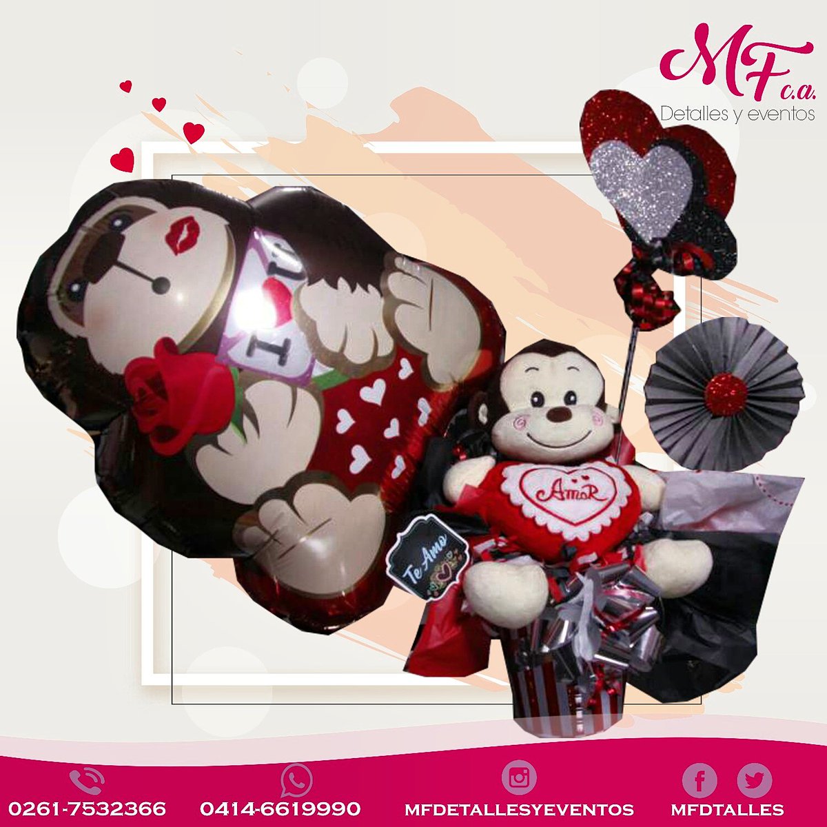 mfdtalles's tweet photo. Hermoso detalle ❤ para enamorar y sorprender a esa persona especial.
.
Contáctanos⤵
📞 0414-6619990
.
#arreglosflorales  #mfdetallesyeventos #decofruta #peluches #chocolates #Maracaibo #ventasmcbo #ventasvzla #love #28Febrero #globoshelio #amor #desayunossorpresa #maquillaje https://t.co/kBWwbz8G9a