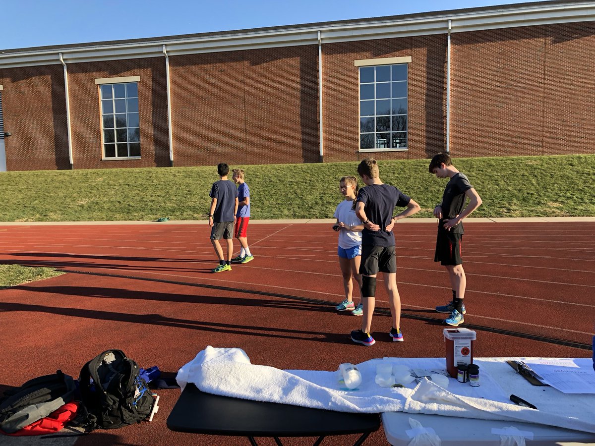 GoAthletics_SBT's tweet photo. Beautiful day at @WT_athletics doing some Physiological Profile testing with Westtown School Track &amp; Field #blooddontlie #gotown 🦌 https://t.co/E22LMK3peu