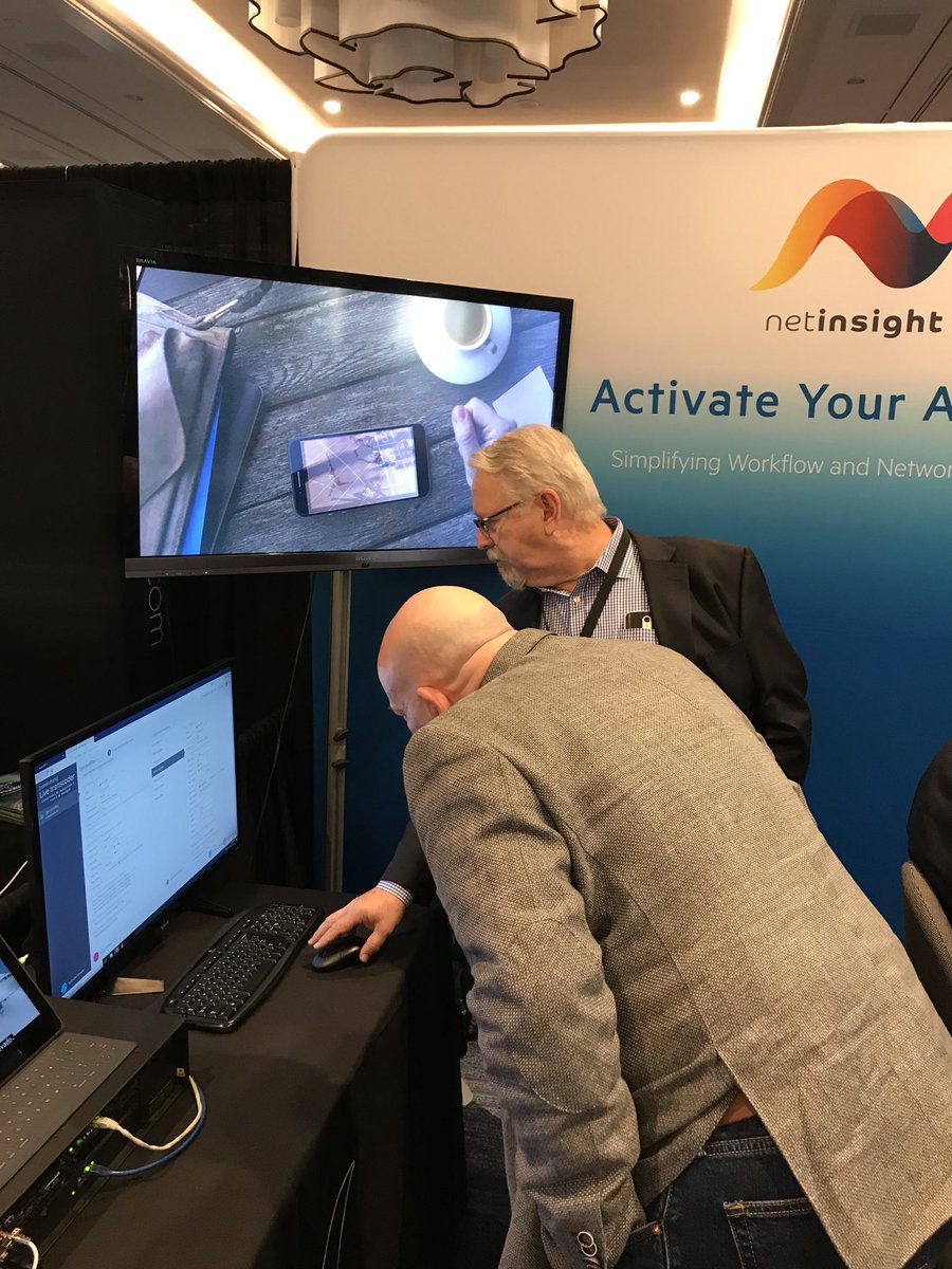 Comprimato and @NetInsight live video #contribution and OTT encoding demo at #VidTrans2018. Complete workflow from arena to mobile devices. #videocoding @comprimato